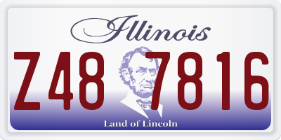 IL license plate Z487816