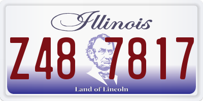 IL license plate Z487817