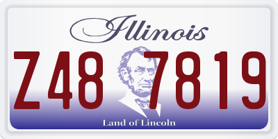 IL license plate Z487819