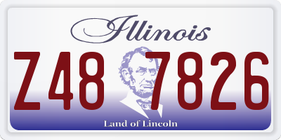 IL license plate Z487826