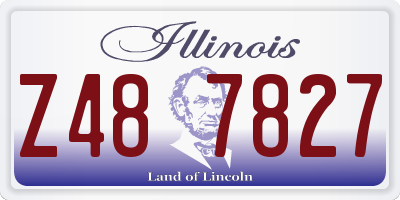 IL license plate Z487827