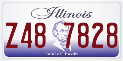 IL license plate Z487828
