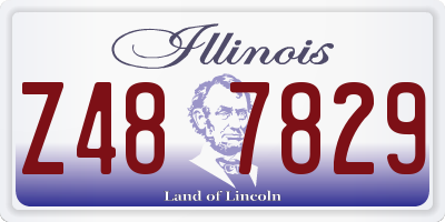 IL license plate Z487829