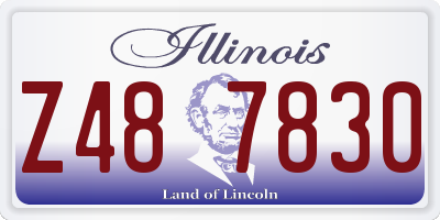 IL license plate Z487830