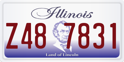 IL license plate Z487831