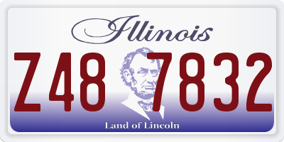 IL license plate Z487832