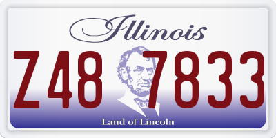 IL license plate Z487833