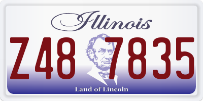 IL license plate Z487835