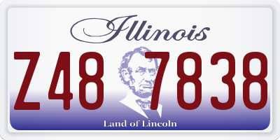 IL license plate Z487838