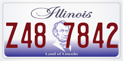 IL license plate Z487842