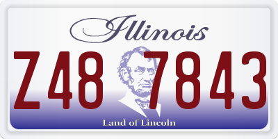 IL license plate Z487843