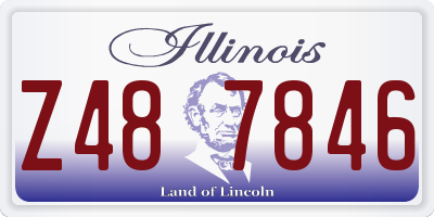IL license plate Z487846