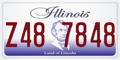 IL license plate Z487848