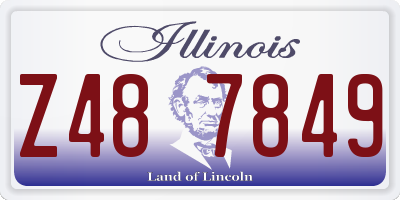 IL license plate Z487849