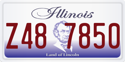 IL license plate Z487850