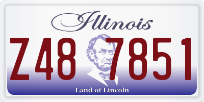 IL license plate Z487851