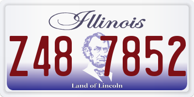 IL license plate Z487852