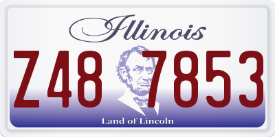 IL license plate Z487853
