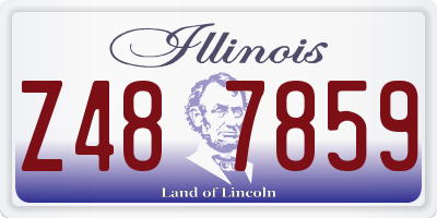IL license plate Z487859