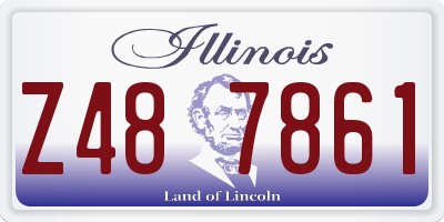 IL license plate Z487861
