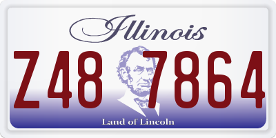IL license plate Z487864