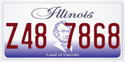 IL license plate Z487868