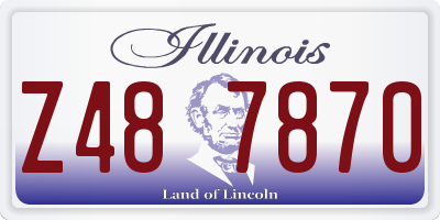 IL license plate Z487870