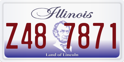 IL license plate Z487871