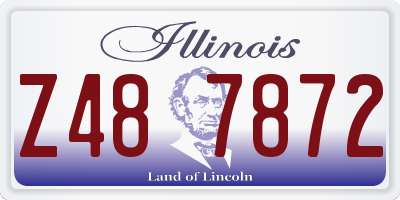 IL license plate Z487872