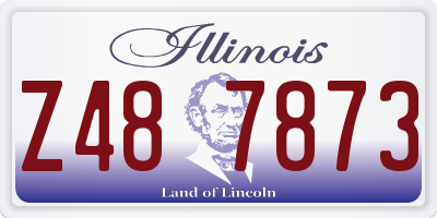 IL license plate Z487873