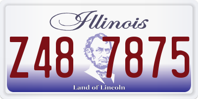 IL license plate Z487875