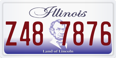 IL license plate Z487876