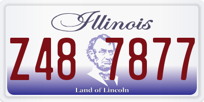 IL license plate Z487877