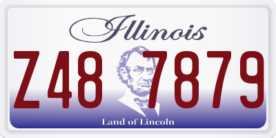 IL license plate Z487879