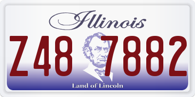 IL license plate Z487882