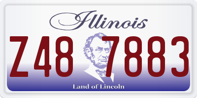 IL license plate Z487883