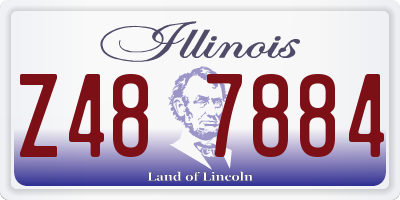IL license plate Z487884