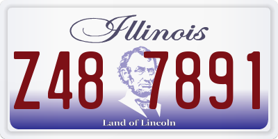IL license plate Z487891