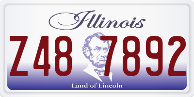 IL license plate Z487892