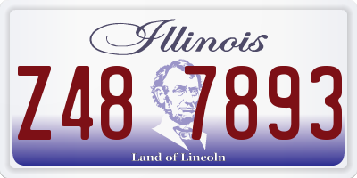 IL license plate Z487893