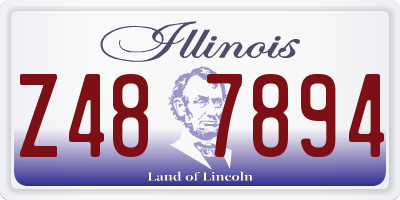 IL license plate Z487894