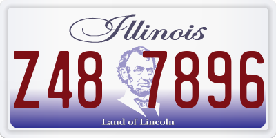 IL license plate Z487896