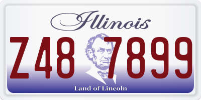 IL license plate Z487899