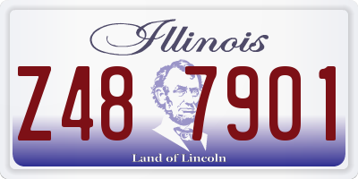 IL license plate Z487901
