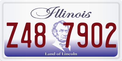 IL license plate Z487902