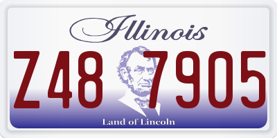 IL license plate Z487905