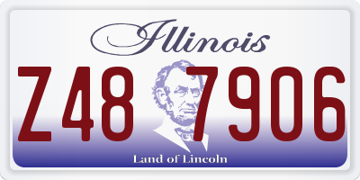 IL license plate Z487906