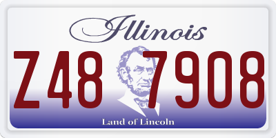 IL license plate Z487908