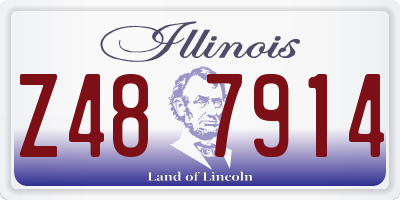 IL license plate Z487914