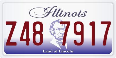 IL license plate Z487917